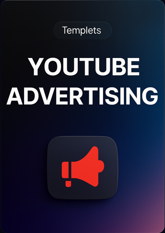 📊 YouTube Advertising Templates – Proven Ad Frameworks Ready to Launch