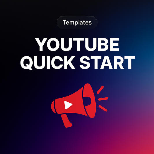 🚀 YouTube Quick Start – Launch Your Channel in 1 Day