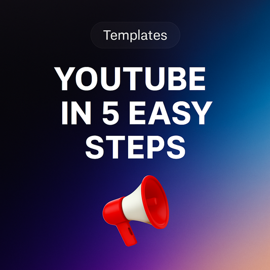 🪜 YouTube in 5 Easy Steps – A Beginner’s Roadmap to Starting Smart