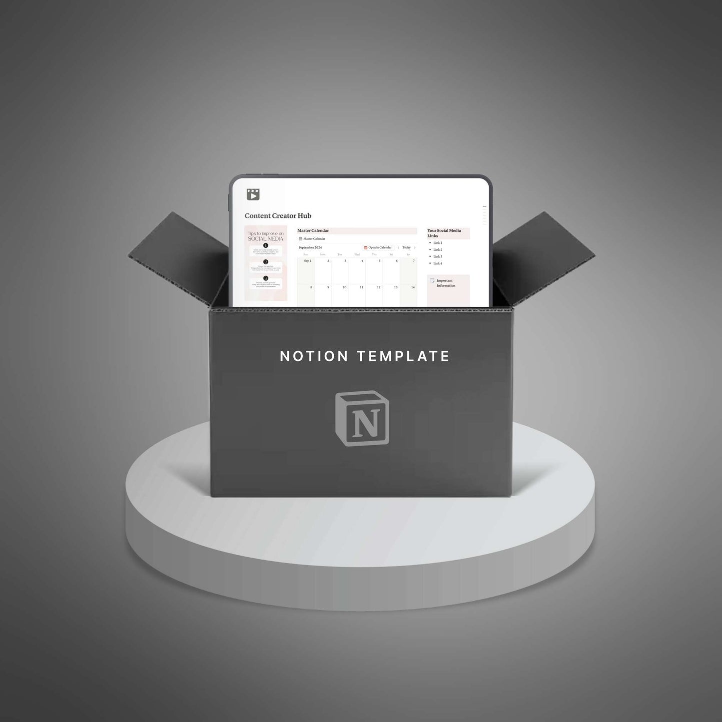 🎬 Content Creator Hub – Organize, Plan & Create Like a Pro