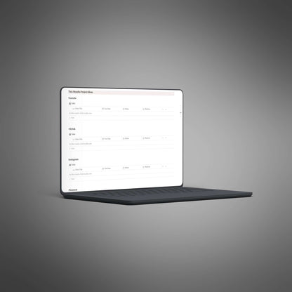 🎬 Content Creator Hub – Organize, Plan & Create Like a Pro